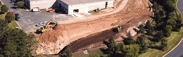 Excavation work at KEB America Building Expansion