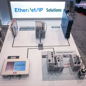 EtherNet/IP Demo stand at Pack Expo from KEB America